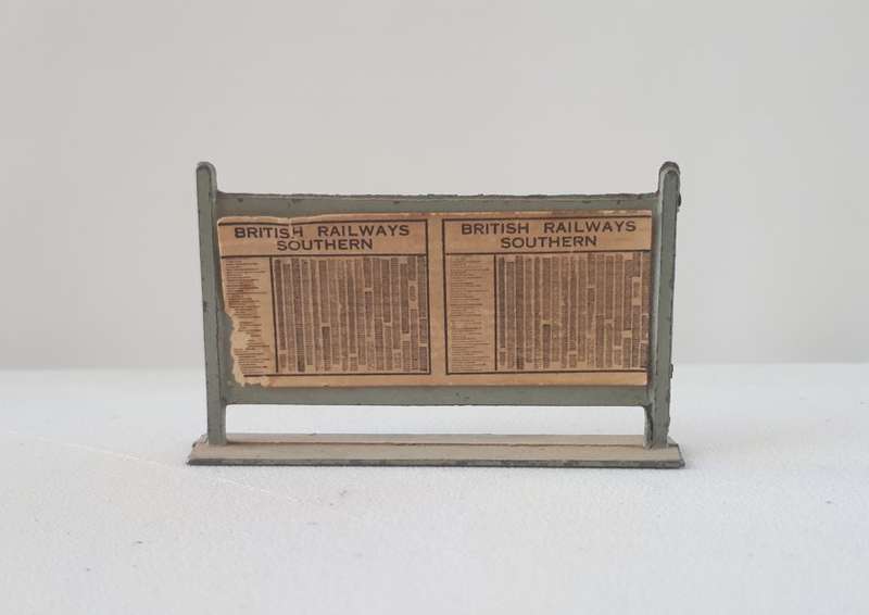 Vintange British Railways station list board HO Scale