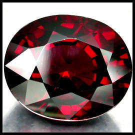 10.05 ct Deep Red Oval, Pyrope GARNET - CERTIFIED