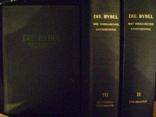 Die Bybel met verklarende aantekeninge Vol 1,2, 3