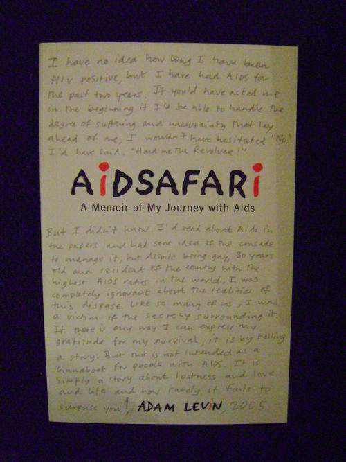 Aidsafari: A Memoir of My Journey with Aids - Adam Levin