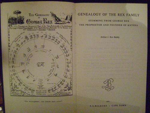 Genealogy of the Rex Family: Stemming from George Rex The Proprietor and Founder Arthur J. Rex Beddy