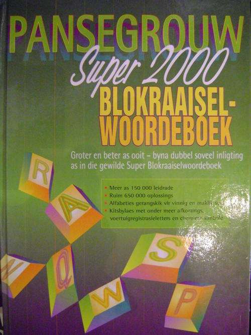 Super 2000 Blokraaiselwoordeboek - L.L. Pansegrouw
