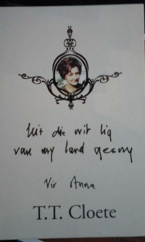 UIt die wit lig van my land gesny - TT Cloete