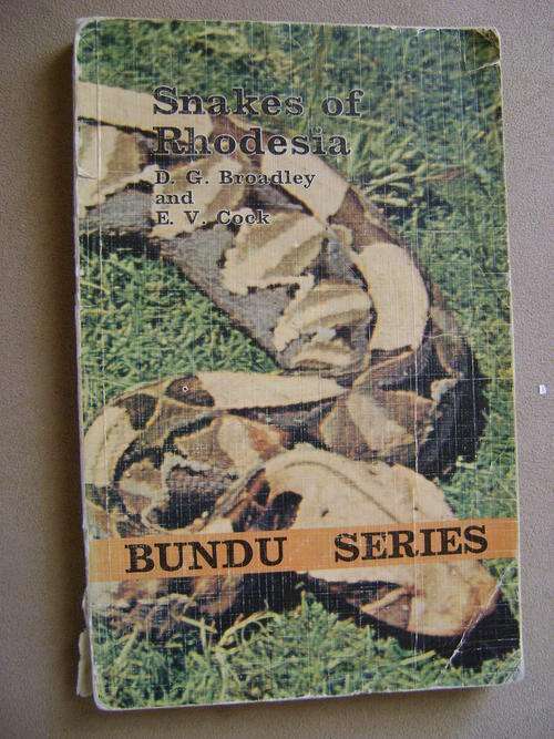 EXTREMELY HARD TO FIND FIRST EDITION!! Snakes of Rhodesia - Broadley and Cock
