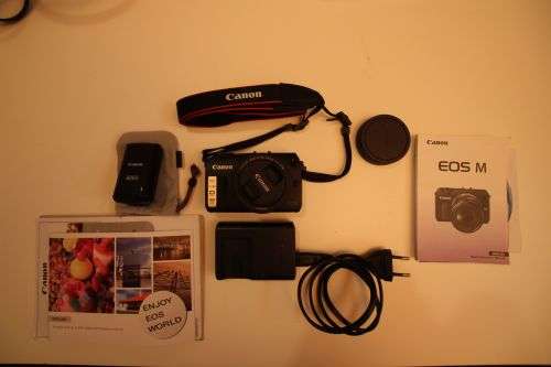 Canon EOS M Mirrorless Digital Camera & 22mm Prime/Macro Lens - LIKE NEW!