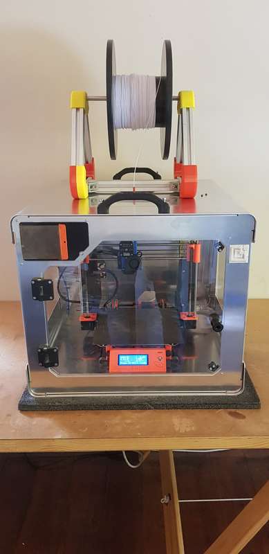 The ORIGINAL Prusa i3 3D Printer (MK2.5)  - Aluminium Heat Enclosure - Free Filament Spools