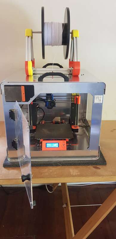 The ORIGINAL Prusa i3 3D Printer (MK2.5)  - Aluminium Heat Enclosure - Free Filament Spools