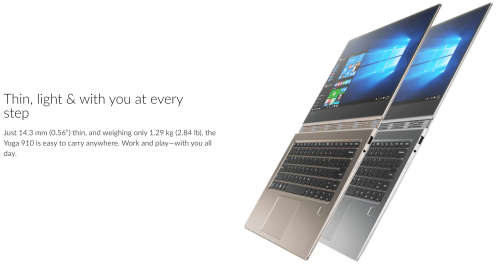 Lenovo Yoga 910 - Intel Core i7 - 13.9" - Convertible Notebook - EXCELLENT CONDITION