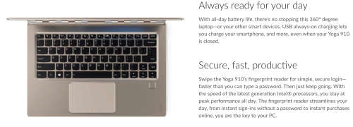 Lenovo Yoga 910 - Intel Core i7 - 13.9" - Convertible Notebook - EXCELLENT CONDITION