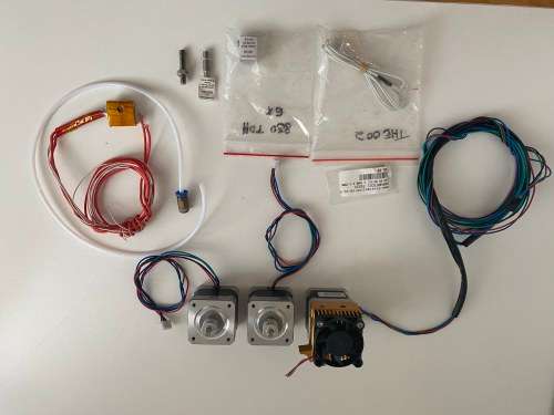 3D Printer Parts Kit - 2x Nema Motors + Extruder + Hot Ends + Nozzel... - New and Used Parts