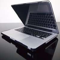 TopCase Black Crystal See Thru Hard Case Cover for Macbook Pro 13" A1278 with Free Mouse Pad