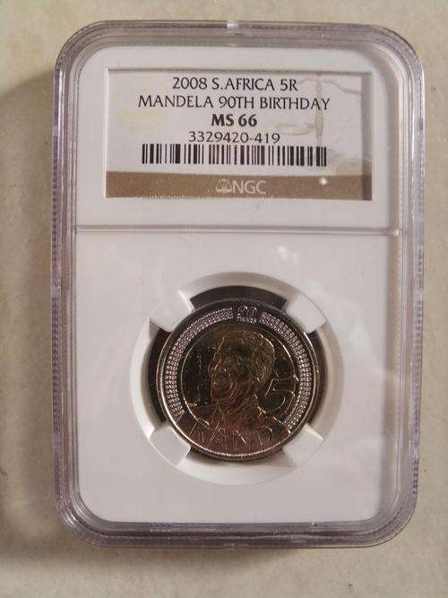 $$$ MS 66 MANDELA 90th BIRTHDAY $$$ - NGC GRADED - BID PER COIN