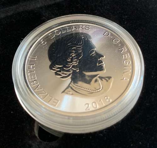 2018 Canadian Predator Series - Wolf no.3 - 1oz Pure Fine Silver Collectible Coin