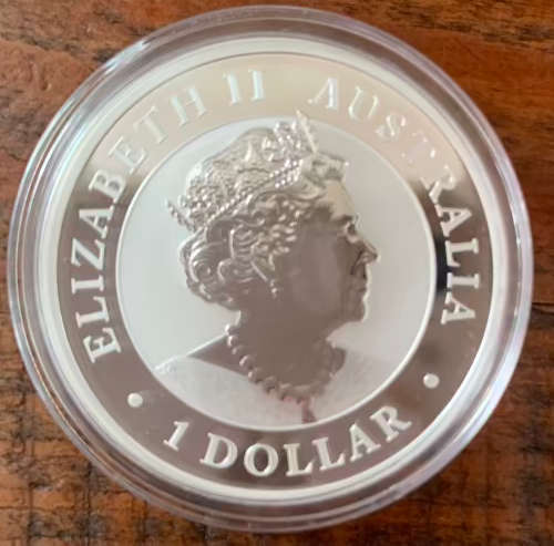 2019 Australian Kookaburra 1oz Pure Fine Silver Bullion Coin in Capsule