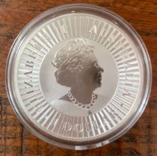 2x 2021 Australian Kangaroo 1oz Pure Fine Silver Bullion Coin in Capsule