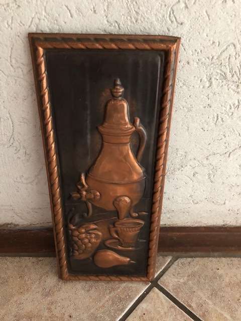 Copper Wall Art - Vintage Coffee Pot