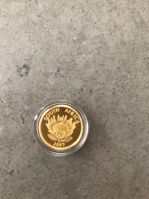 Gold Coin - 2007 Protea De Klerk 1/10oz (R5)