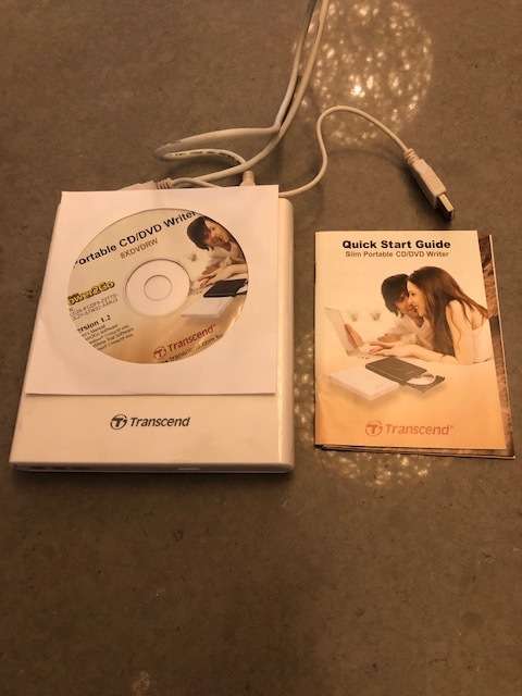 Transcend Portable CD and DVD writer