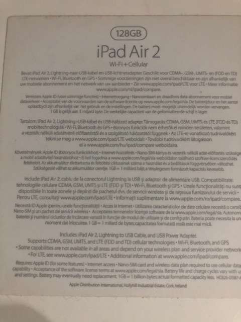 iPad Air 2 - WiFi and Cellular - 128 GB - Gold