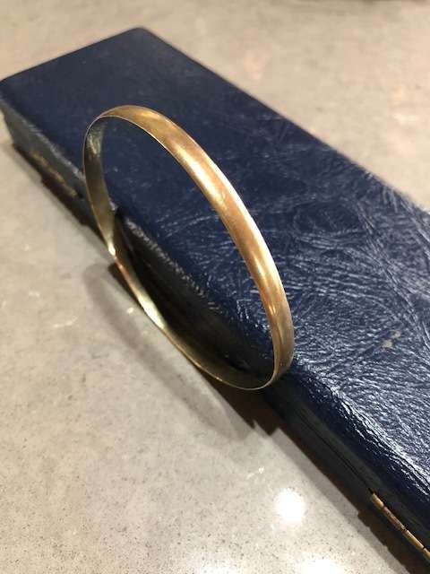 Gold Bangle - 3mm - 10g - Solid Yellow Gold