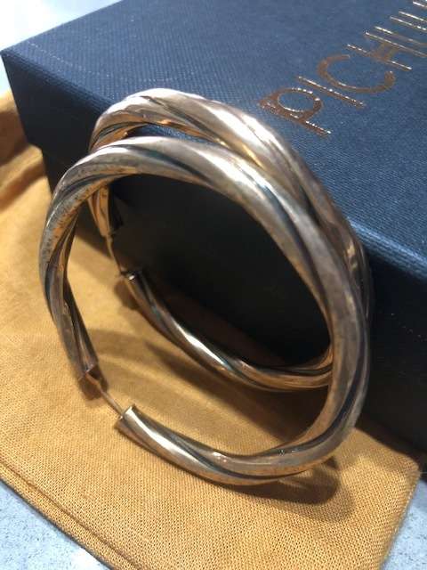 9ct Yellow Gold Hoop Earrings - 10g