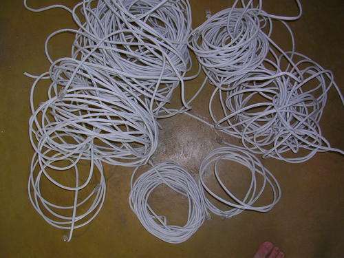 Box Full of LAN Cables with RJ45 crimped, Crazy give away