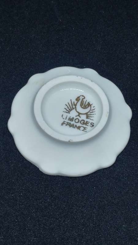 2 Beautiful Limoges (French) small decorated plates