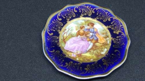 2 Beautiful Limoges (French) small decorated plates