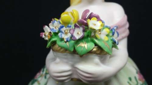 Lovely Italian girl with a basket of flowers for you!