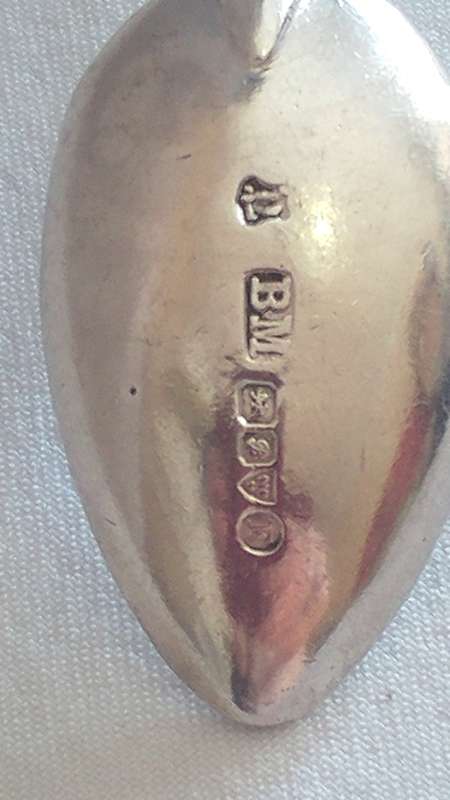 Solid Silver teaspoon musicians (3)