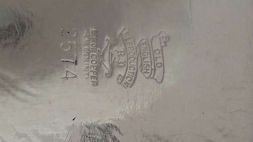 Stunning decorated Edwardian silver plate tray /salver
