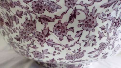 Stunning Burleigh ware Arden washstand basin and jug set floral chintz c. 1962