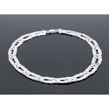 SILVER DESIGNER MILOR, 925 SILVER BRAIDED NECKLACE