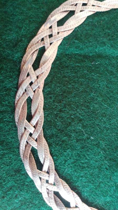 SILVER DESIGNER MILOR, 925 SILVER BRAIDED NECKLACE