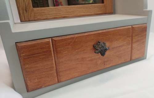 Vintage origional tabletop shaving mirror in the `French provincial style`