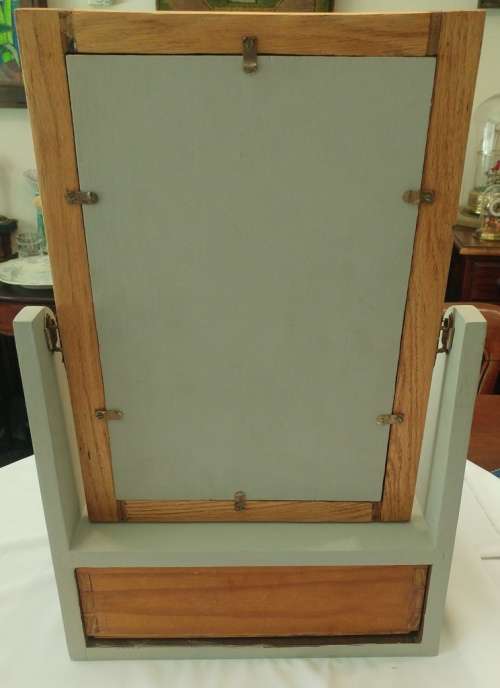 Vintage origional tabletop shaving mirror in the `French provincial style`