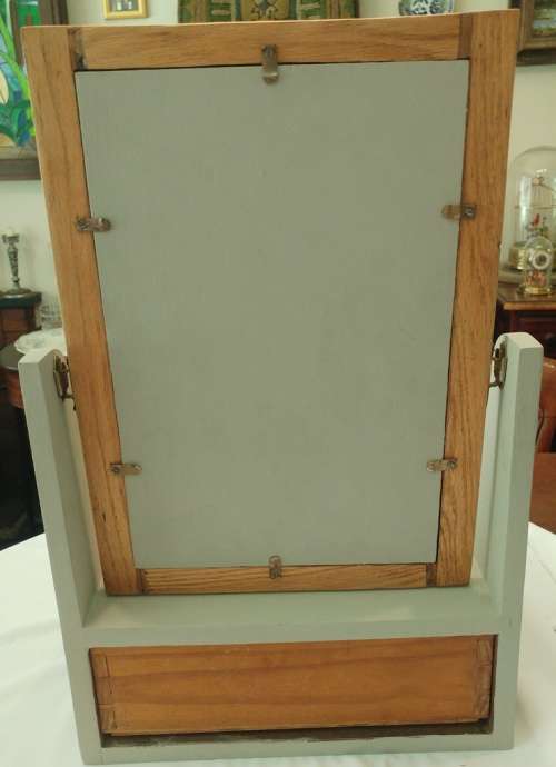 Vintage origional tabletop shaving mirror in the `French provincial style`