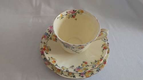 Flower power Crown Staffordshire Tea Trio