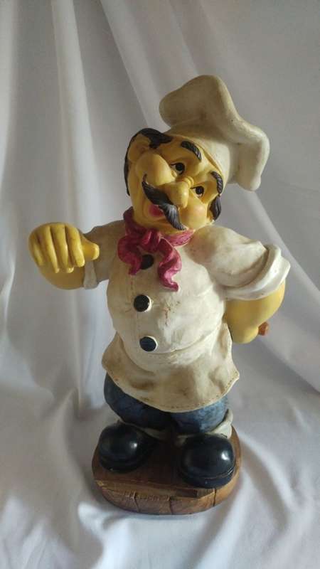 Large Chef statue Bistro Kitchen décor