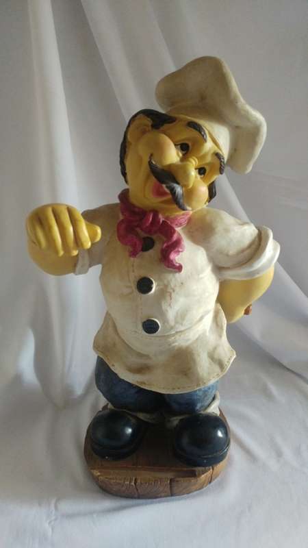 Large Chef statue Bistro Kitchen décor