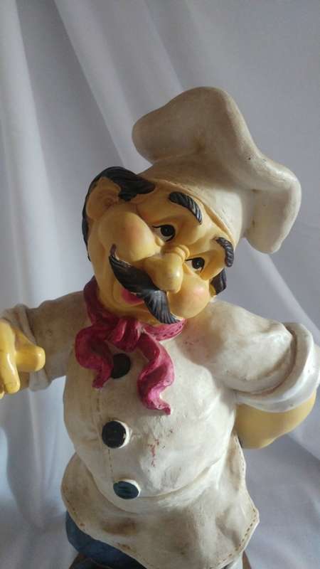 Large Chef statue Bistro Kitchen décor
