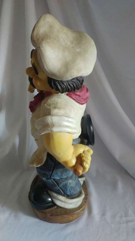 Large Chef statue Bistro Kitchen décor