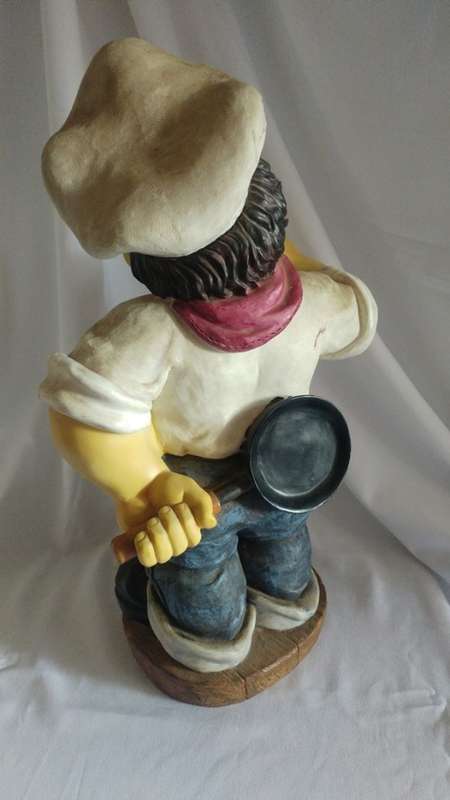 Large Chef statue Bistro Kitchen décor