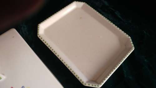 Lovely Art Deco style Poole Cheese dish and condiment platter