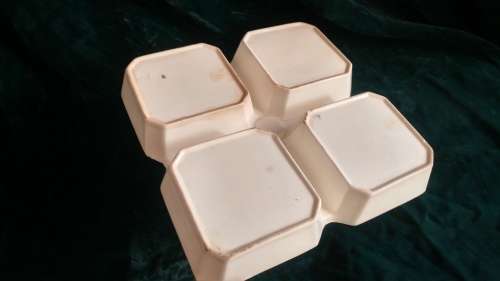 Lovely Art Deco style Poole Cheese dish and condiment platter
