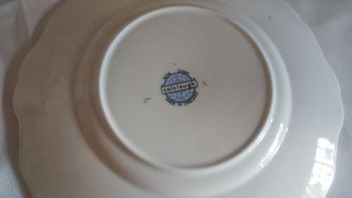 Beautiful and decorative Colclough Cake Plate Lady in the yellow dress