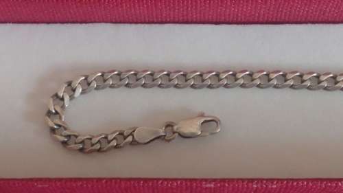 Beautiful Italian silver chain linked bracelet