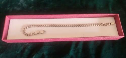 Beautiful Italian silver chain linked bracelet