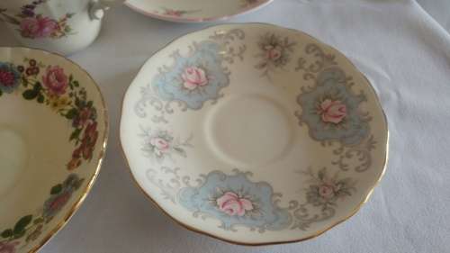 Lovely springtime saucer and a teacup collection