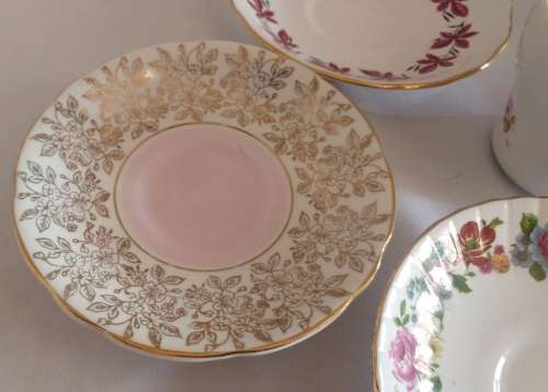 Lovely springtime saucer and a teacup collection